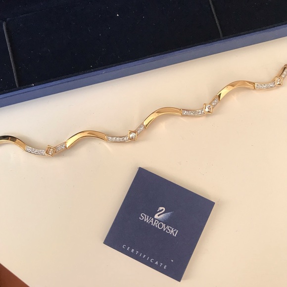 Swarovski golden crystal bracelet - Picture 6 of 7